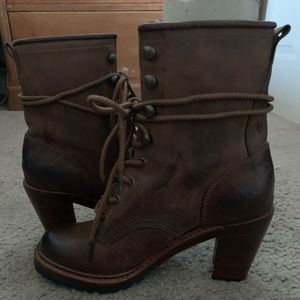 Frye “Lucy” lace up boots
